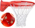 Basketball Rim Replacement | Heavy Duty Breakaway Basketball Hoop Rim for Indoor Outdoor Backboard, Solid Steel Flex