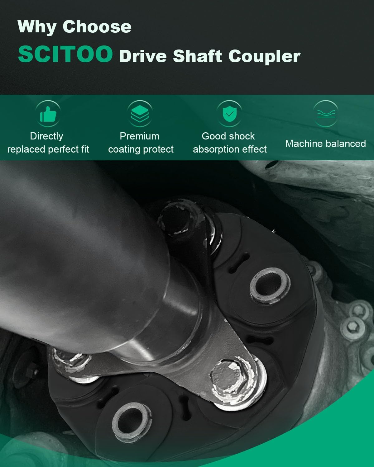 SCITOO Driveshaft Drive Shaft Coupler Flex Joint Shaft Coupling