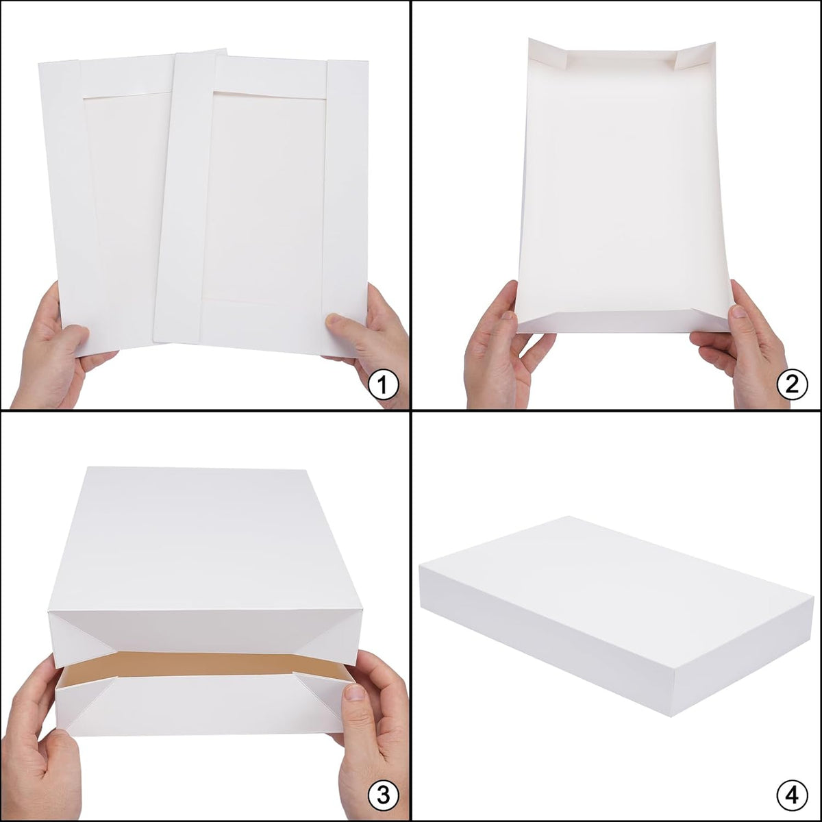 16pcs Gift Boxes with Lids for Presents,14x9.5x2in Robe Boxes