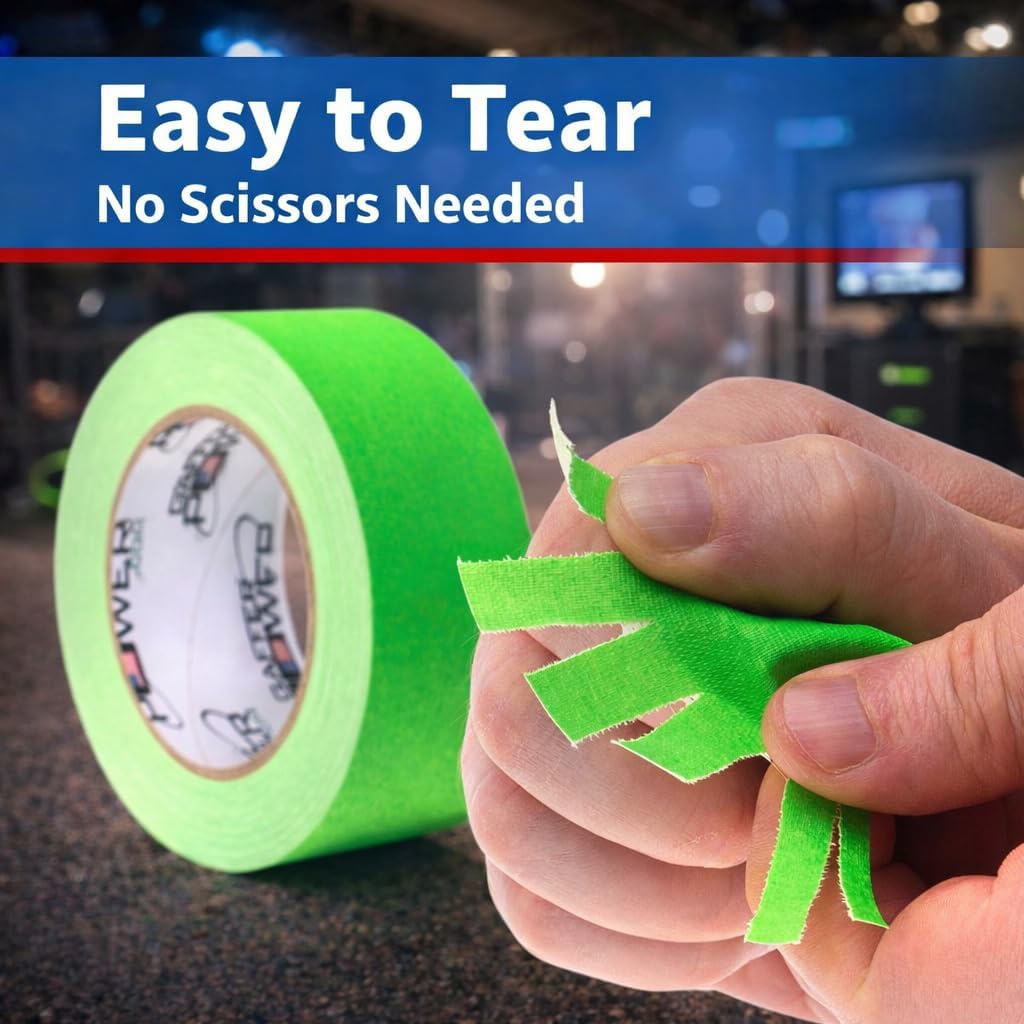 Fluorescent Green Gaffer Tape 2 Inch x 30 Yards, USA Made