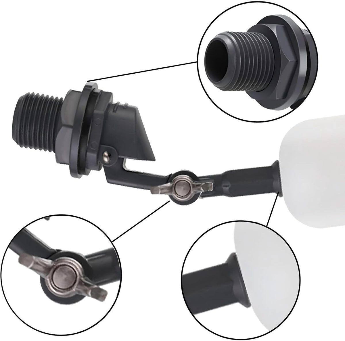 Standard 1/2 Inch NPT Float Ball Valve for Ponds，Auto Water Tank