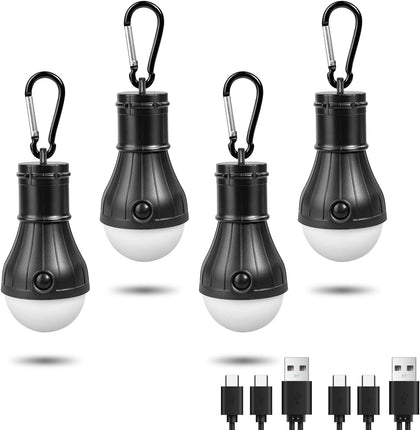 Led Camping Lantern USB Rechargeable,Outdoor Tent Lights for Camping Hanging,Kids with Clip Hook Camping Flashlight