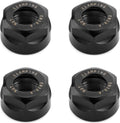 QWORK ER20 A Collet Clamping Nuts for CNC Milling Chuck Holder Lathe, 4 Pack (Black)