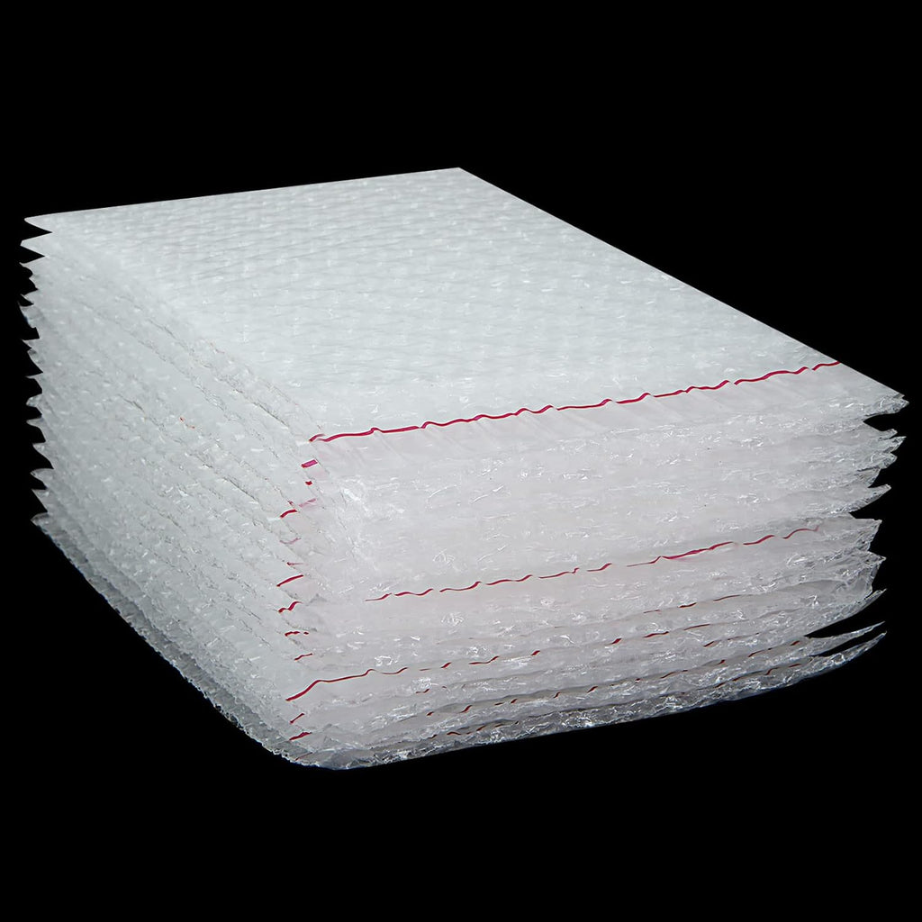 100 Pack 5x7 Inch Bubble Out Bags Pouches, Clear Bubble Protective Wrap Bags, Bubble Double Walled Cushioning Pouch