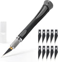 Precision Hobby Knife Set Utility Craft Knife Kit with 10PCS Blades for Art, Working-Stencil, Scoring, Scrapbooking