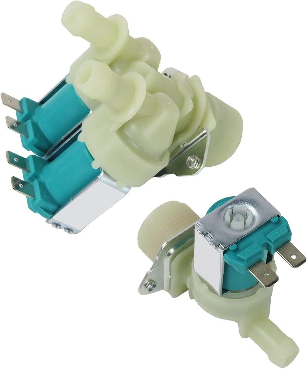Washer Cold and Hot Side Water Inlet Valve Kit Compatible with Samsung models WF50A8800AV/US-00 WF50R8500AV/US-00 WF50R8500AV/US-01 WF50R8500AW/US-00