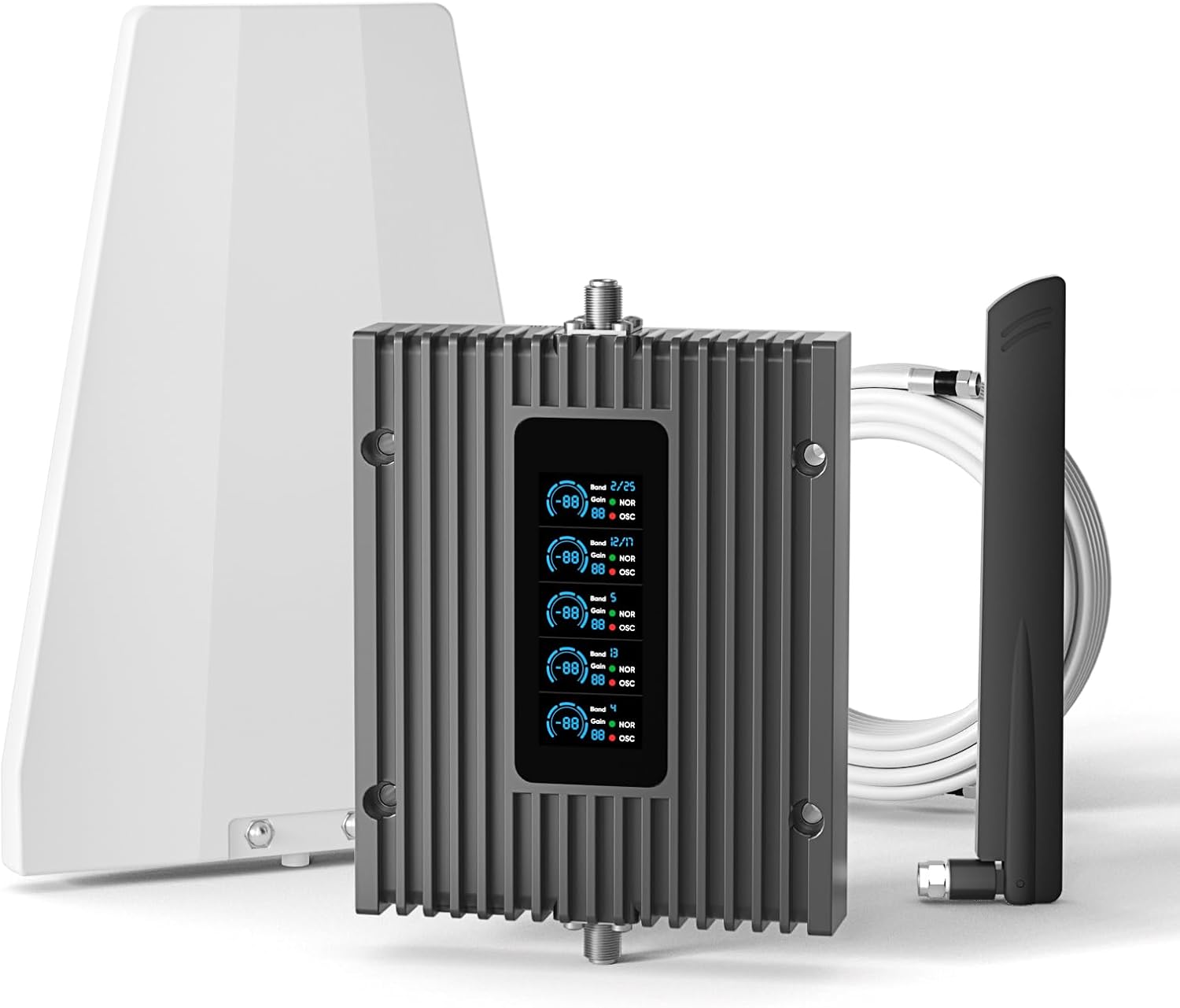 Cell Phone Booster for Home with LCD, 5G 4G LTE FCC Approved | 5G/4G LTE Signal Booster with Bands13/12/5/2/4