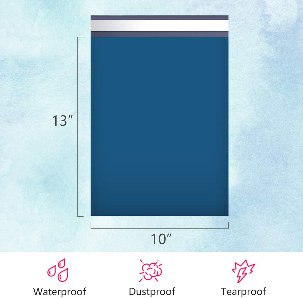 Medium Poly Mailers 10x13 Inch Navy Blue 200 Pack Shipping Bags