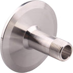 DERNORD Sanitary Male Threaded Pipe Fitting to 2 INCH (OD 64mm Ferrule) TRI CLAMP (Pipe Size: 3/8" NPT （2 Inch Tri clamp）)