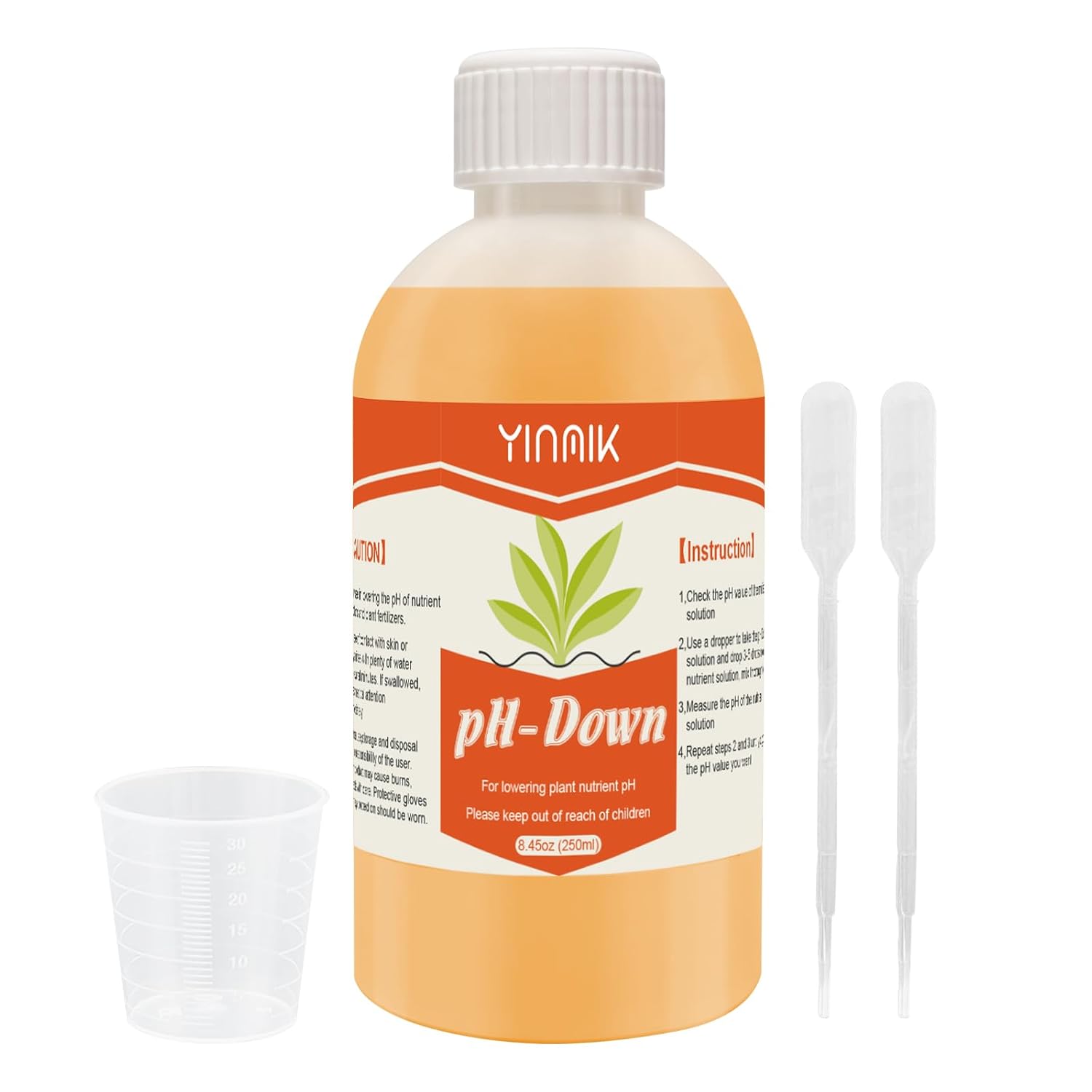 General Hydroponics pH Down Liquid, pH Control Liquid Decreases pH Levels
