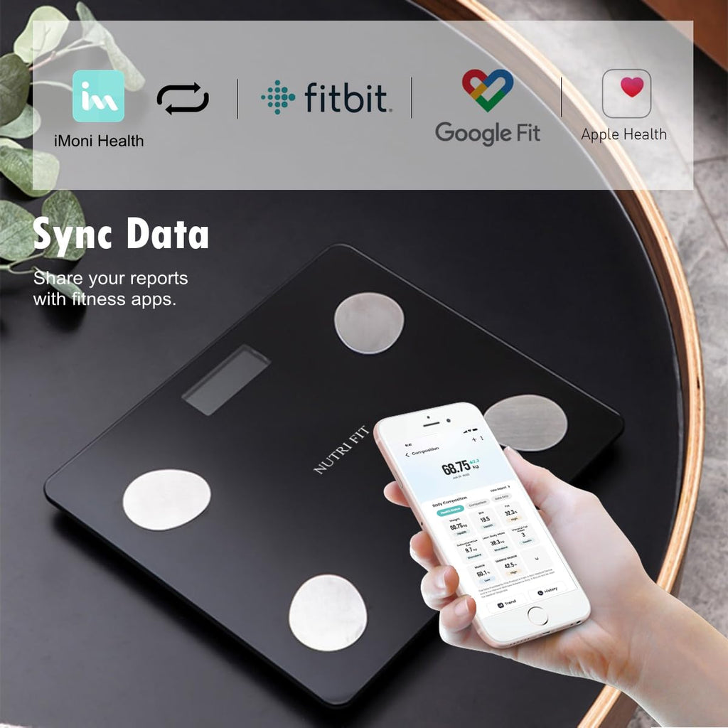 Scale for Body Weight Digital Bathroom Smart Scale with Bluetooth for BMI, Body Fat, Muscle Mass, 20 Body Composition