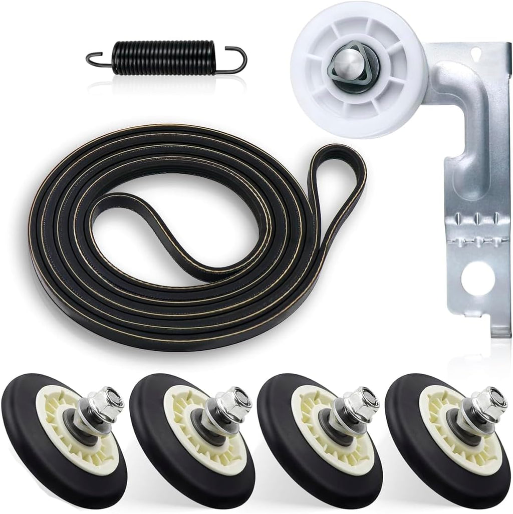 Upgraded Dryer Repair Kit Dryer Roller Replacement for LG DLGX3251V DLGX3371R DLGX3371V DLGX3371W DLGX3371W/00 DLGX3571V DLGX3571W DLGX3701V/00 DLGX3701W/00 DLGX4071W DLGX4271V DLGX4271V/00 DLGX4271W