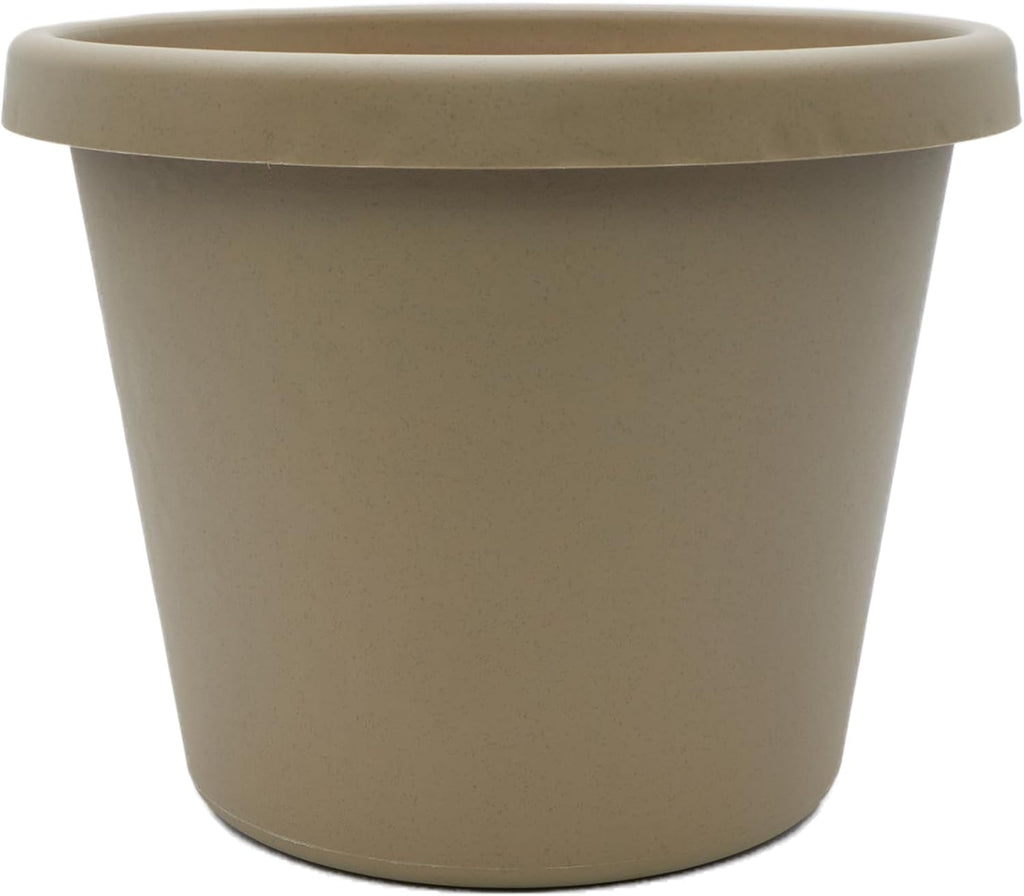 Prima Round Plastic Plant Pot w/Rolled Rim - Lightweight & UV Resistant Flower Pot for Herbs & More - Outdoor &