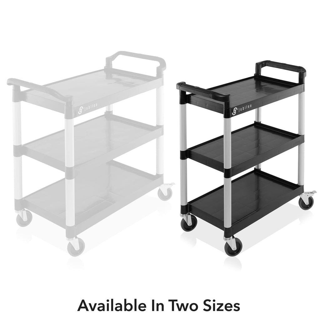 Heavy-Duty 3-Tier Utility Service Cart with Wheels, 31.5" x 37.5"