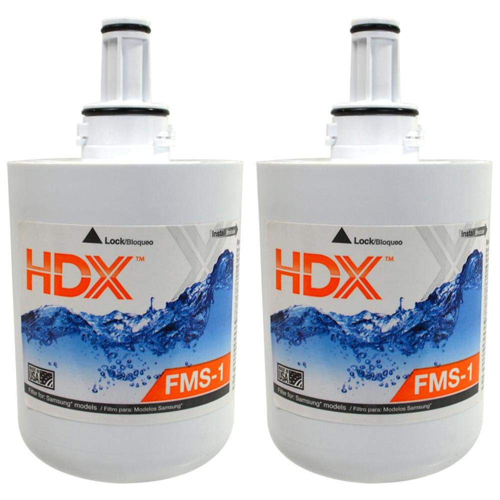 HDX FMS-1 Replacement Water Filter / Purifier for Samsung Refrigerators (2 Pack)
