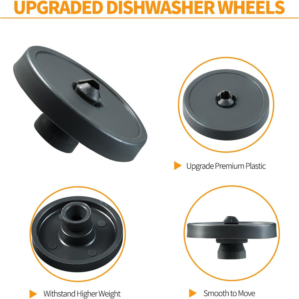 5304532229 Dishwasher Wheel Replacement for Frigidaire, Electrolux, Kenmore, Crosley - Replaces 5304521179, BGHD2433KF0, BGHD2433KF1, 5300809640, AP7195062