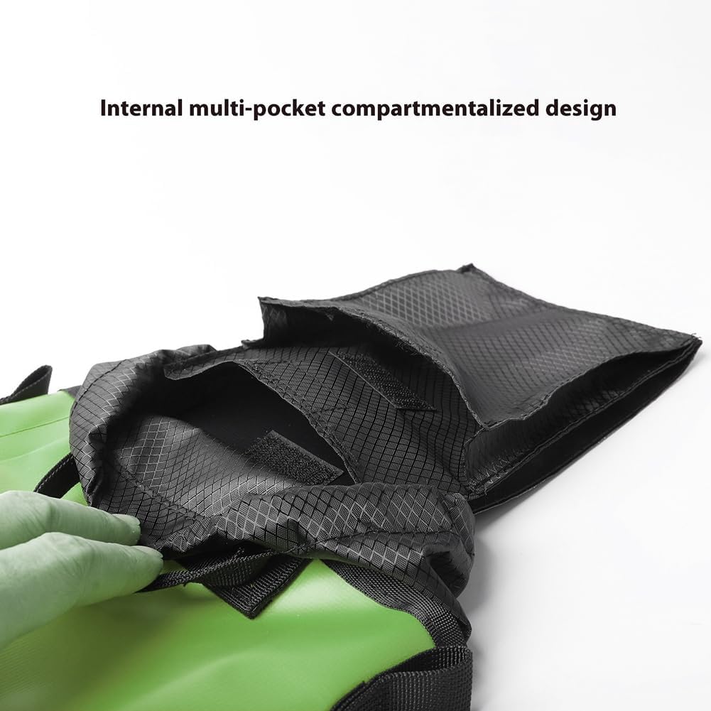 Climbing Rope Bag Tools Pouch 5L Large Capacity for Climbing (Green)