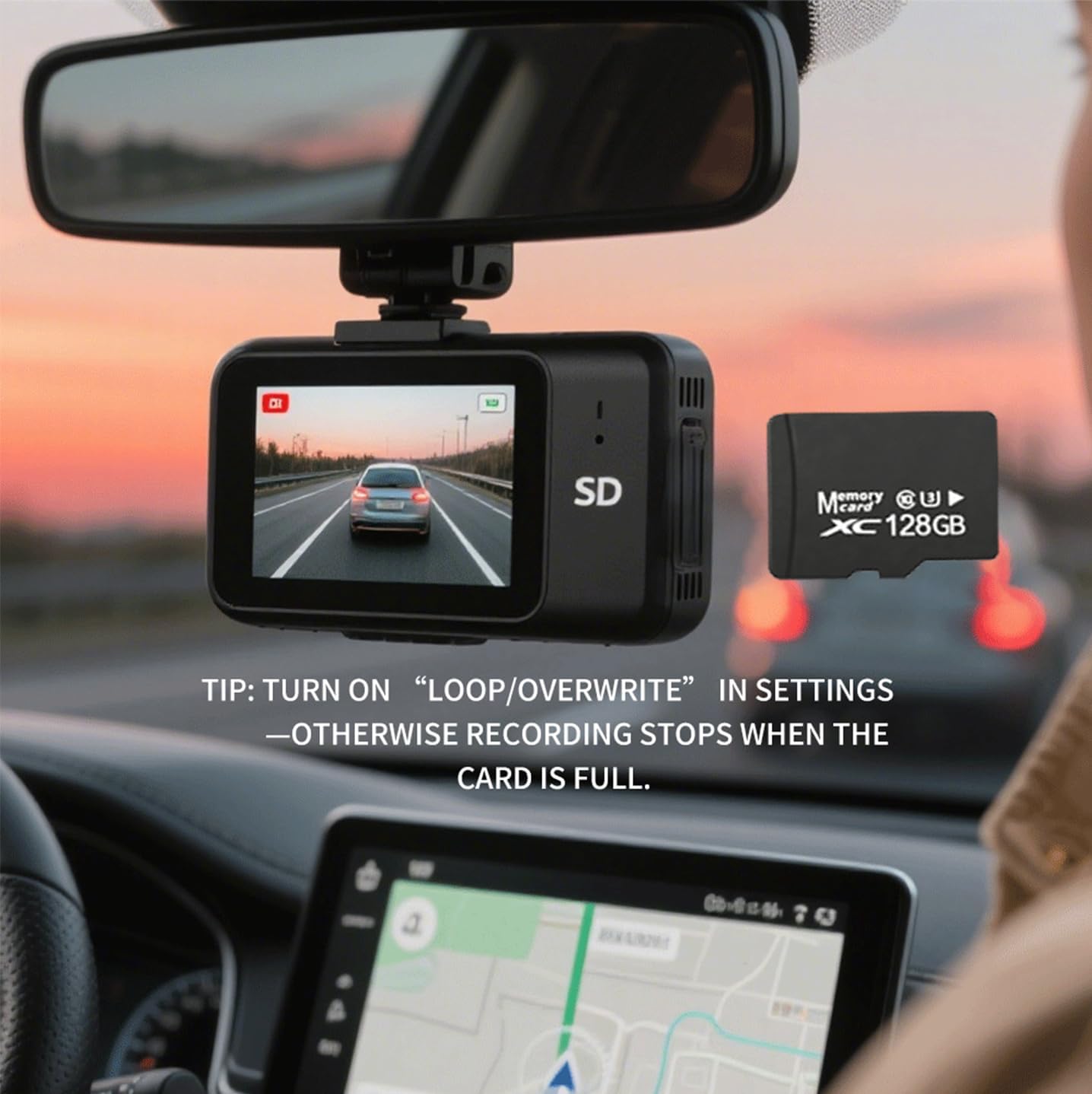 128GB Micro SD Card 2-Pack for Dash Cam&Security Camera, A1 U3 V30 Class 10 | Up to 100MB/s for 4K Video Recording.