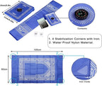 1 Pieces Portable Travel Prayer Mat with Compass, Waterproof Polyester Prayer Rug, Muslim Travel Prayer Mat, for
