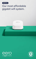Amazon eero 6+ mesh wifi router - Supports internet plans up to a Gigabit, Coverage up to 1,500 sq. ft., Connect 75+
