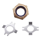 HDKANRD Propnut and Tab Washer Kit 18-3702 Replaces Mercury/Mariner Outboard Motor(35 40 50 60 70 HP)