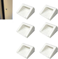 Refrigerator Door Latch Stop Compatible with LG LRSDS2706S,Door Limiter Replacement Part for Kitchen Refrigerator Door System,Easy Overlay Installation,White,6 Pack