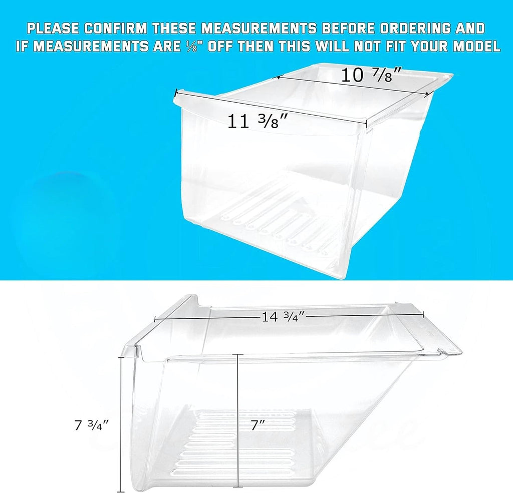 240364507 Crisper Drawer Compatible with Frigidaire Refrigerator 240364503 240364502 240364505 240364507 240364508 891291 AH430211 EA430211 PS430211