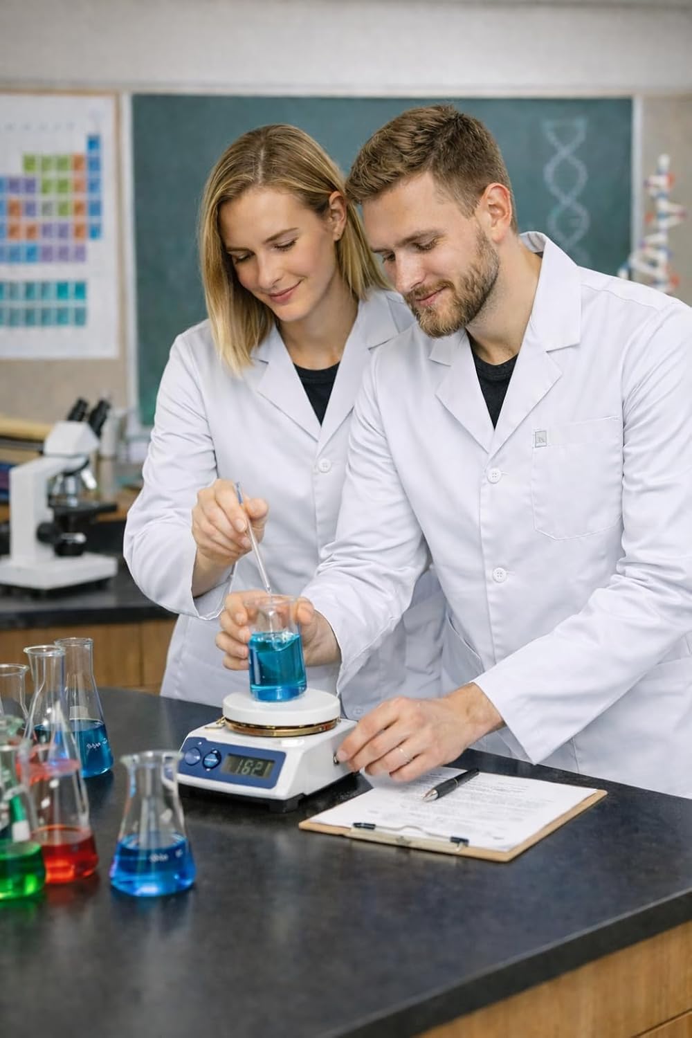 Unisex Lab Coat, 60% Cotton Medical Doctor Consultation Coat