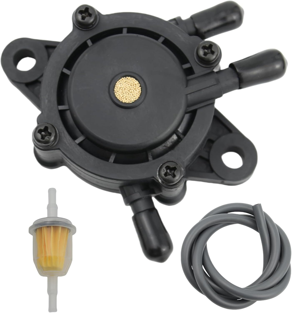 Fuel Pump Fuel Filter Kit with Fuel Line Replacement for John Deere D155 D125 D105 D170 D160 D150 D140 D130 D120 D110 D100 LA175 LA165 LA155 LA145 LA135 LA115 LA105 LA150 LA140 Lawn Tractor