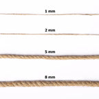 984 Feet Jute Twine String 2mm Handmade Natural Thin Twine for Crafts Gardening Garden Plant Gift Wrapping Art
