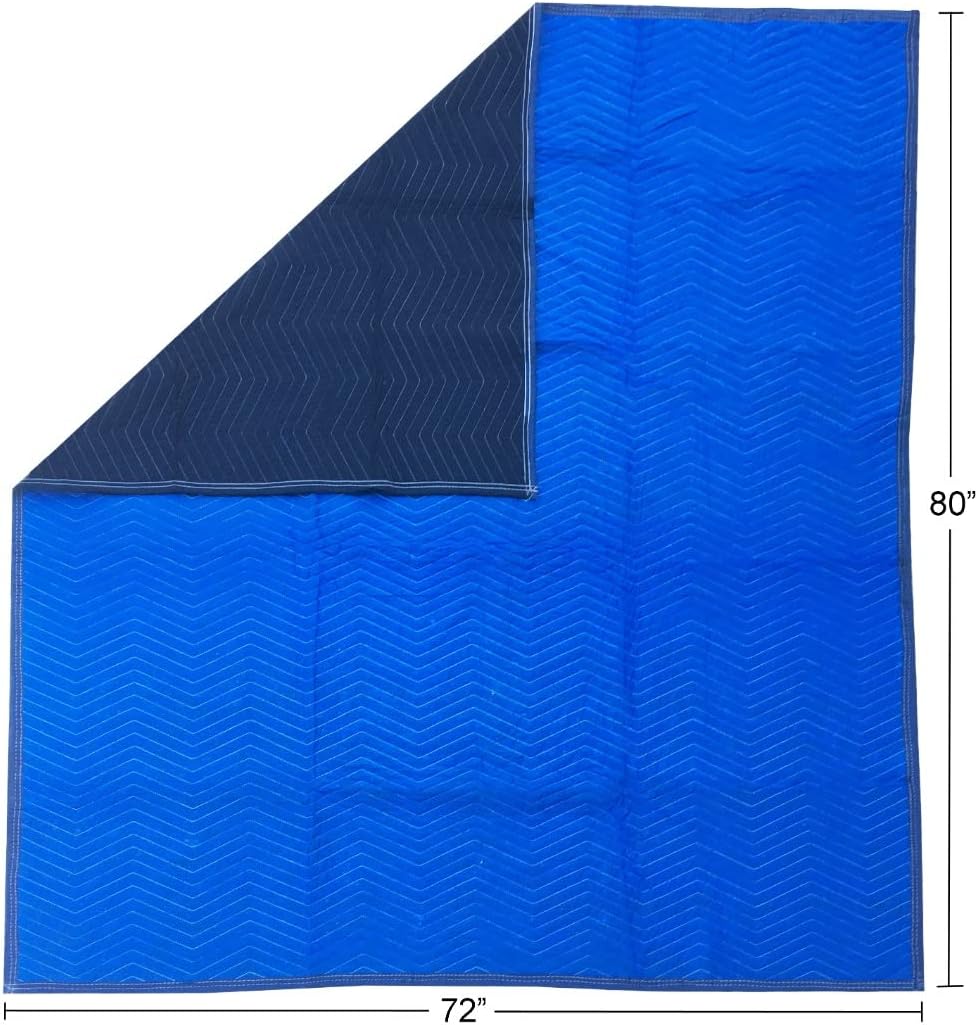 Furniture Moving Blankets, 85 lb, 4 pk, 72" x 80"