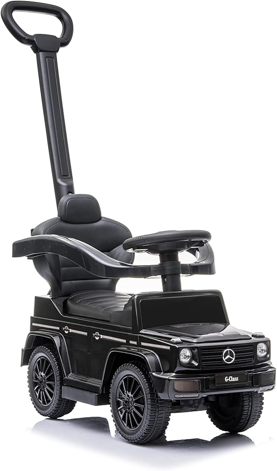 3 In 1 Mercedes G-Wagon Push Car for Toddlers 1 to 3 Years Old, Kids Outdoor Stroller with Music, Horn Sounds, and