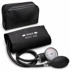 Professional Black Adult Size Blood Pressure Monitor, 8.7”-16.5", Aneroid Sphygmomanometer Medical Supplies, Manual
