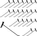 12 Inch Gridwall Hooks, Grid Panel Hanging Hooks for Retail, Home, and Workspace Organization, Displays, and Storage