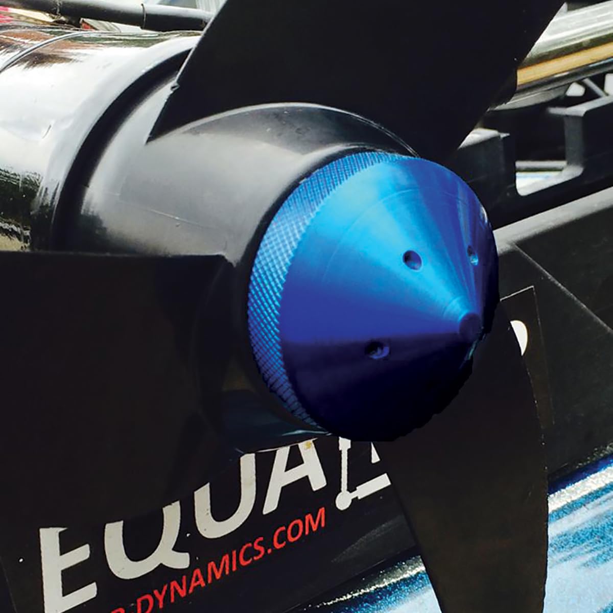 TH Marine GFEL-MK-BU-DP G-Force Eliminator Trolling Motor Prop Nut, MinnKota 80, 101 and 112 - Blue