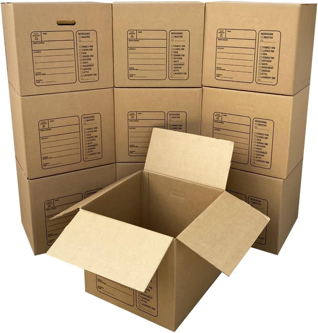 Premium Medium Moving Boxes, 18x18x16",Cardboard Box, (Pack of 10)