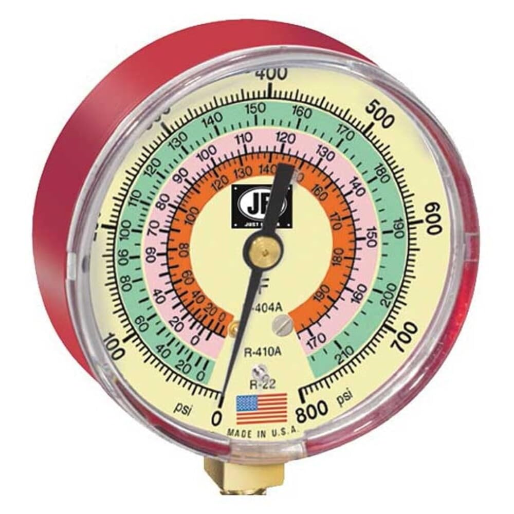 JB Industries M2-825 Glow In The Dark Manifold Gauges, 3-1/8"