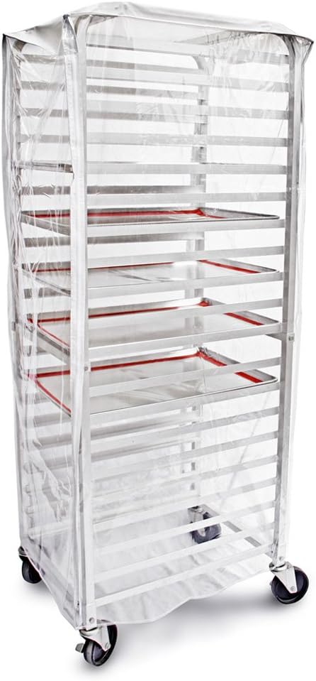 Clear Plastic Sheet Pan/Bun Pan Rack Cover, 20-Tier
