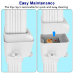 Gutter Downspout Diverter with Built-in Filter Screen,White