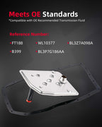 CEXXEC 6R80 Transmission Fluid Filter with Oil Pan Gasket Kit