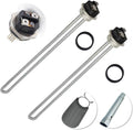 DROMIX Water Heater Elements, 2 PCs Pack 4500W/240V, the Pack Including Element Wrench and Quick Change Tool, Fits Most Models of Dual Element Eletrical Water Heaters
