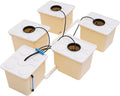 Hydroponics Growing System Kit 5 Box Deep Water Culture Hydroponic System Grow Kit w/Submerged Pump, 11L Large Dutch