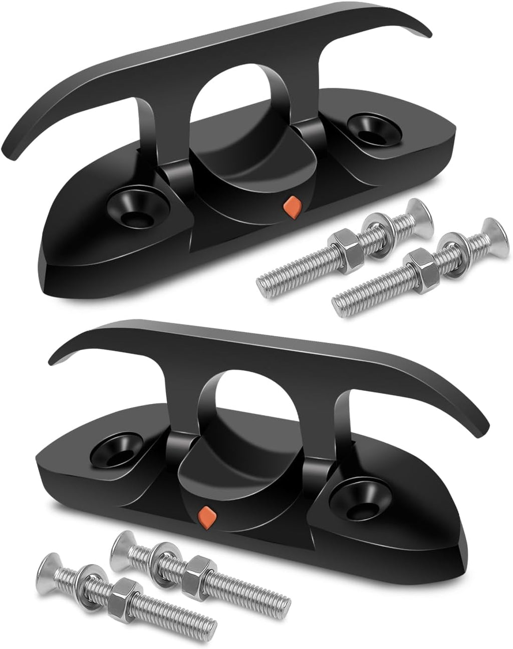 2pcs Flip-up Boat Cleat 4-1/2" or 6", 316 Stainless Steel for Pontoon Yacht
