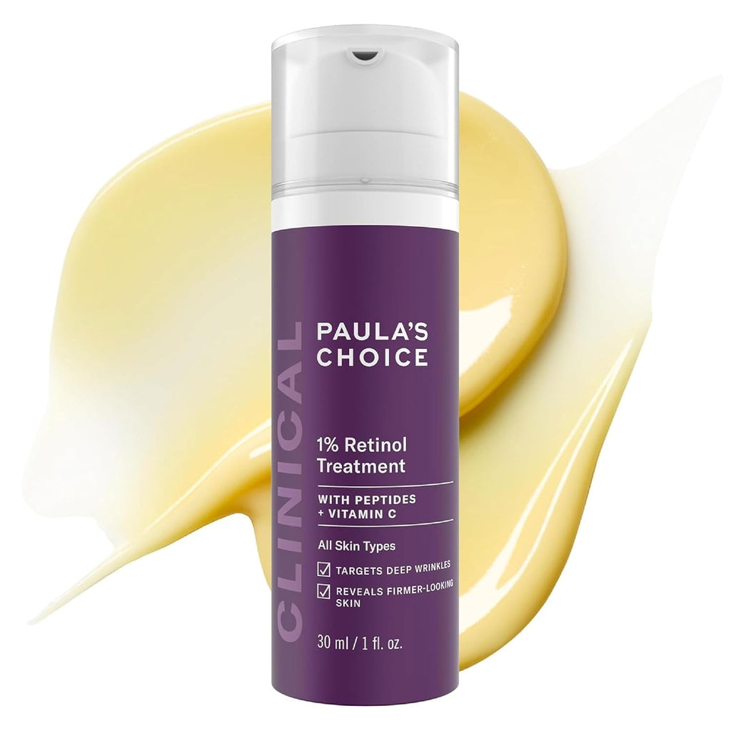 Paula's Choice CLINICAL 1% Retinol Face Treatment with Peptides | Anti-Aging Face Serum with Vitamin C & Licorice