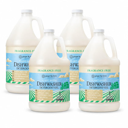 Botanicals Dishwasher Detergent, 128oz/4pk, FragranceFree