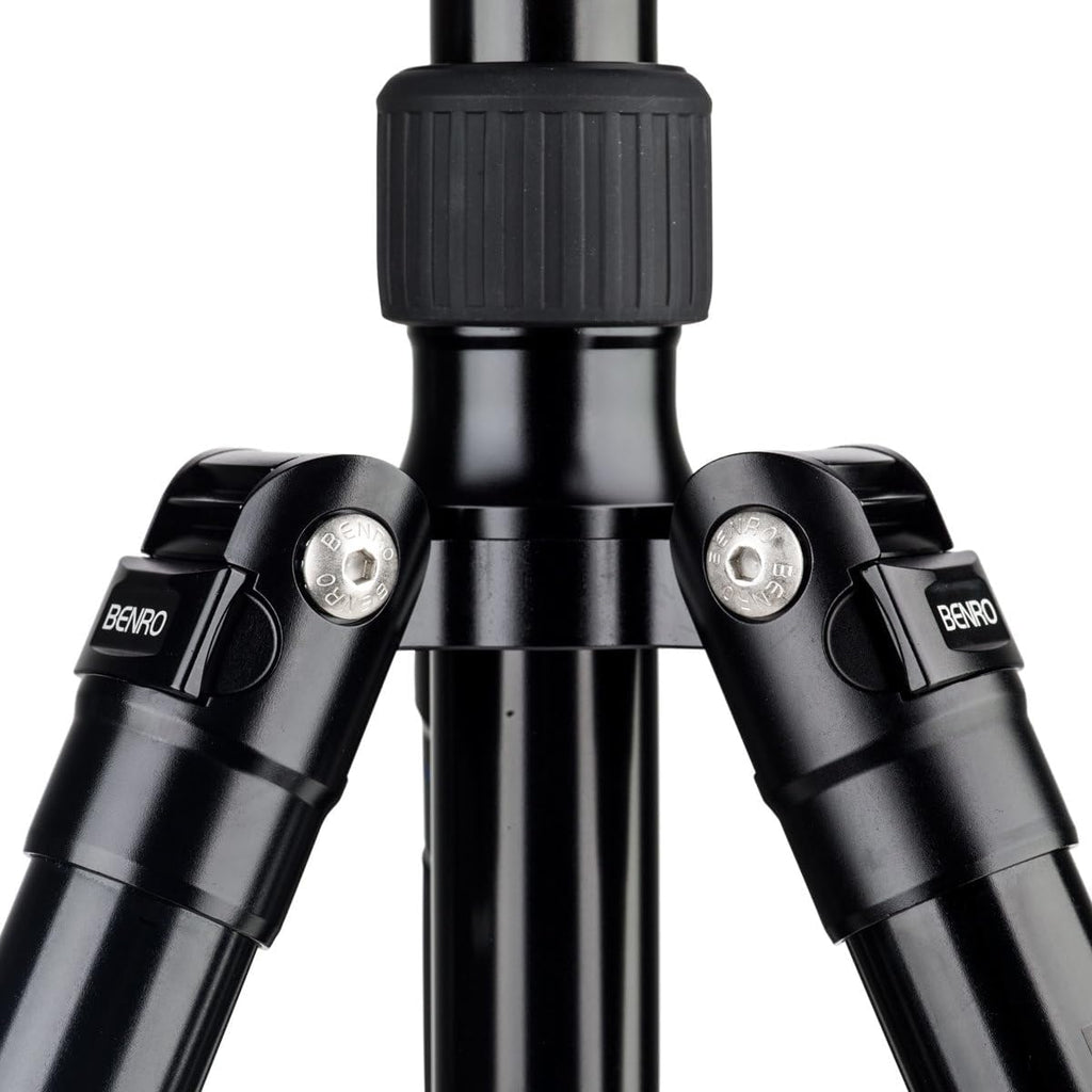 Aero 6 PRO Video Travel Tripod with Monopod with S6 PRO Flat Base Fluid Video Head, 13.2 lb. Max, Leveling Center