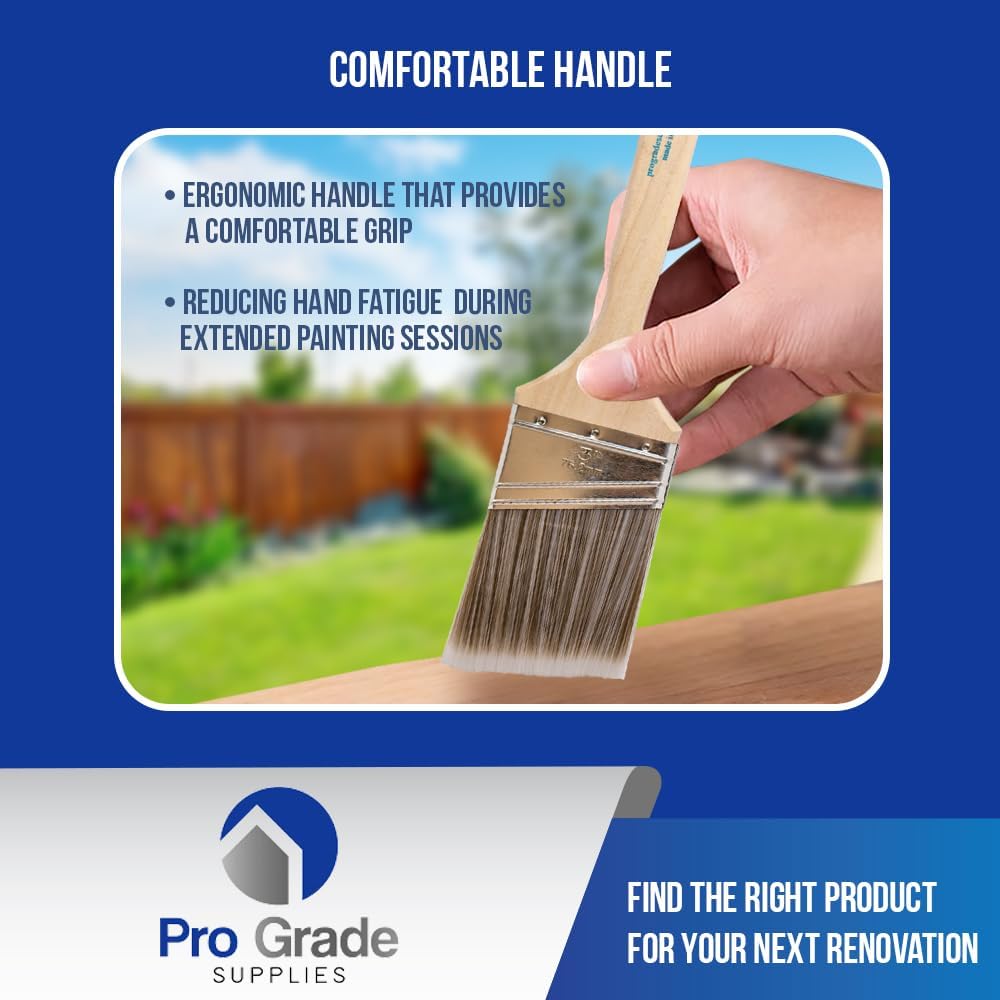 Paint Brushes - 12Ea 3" Angle Brushes