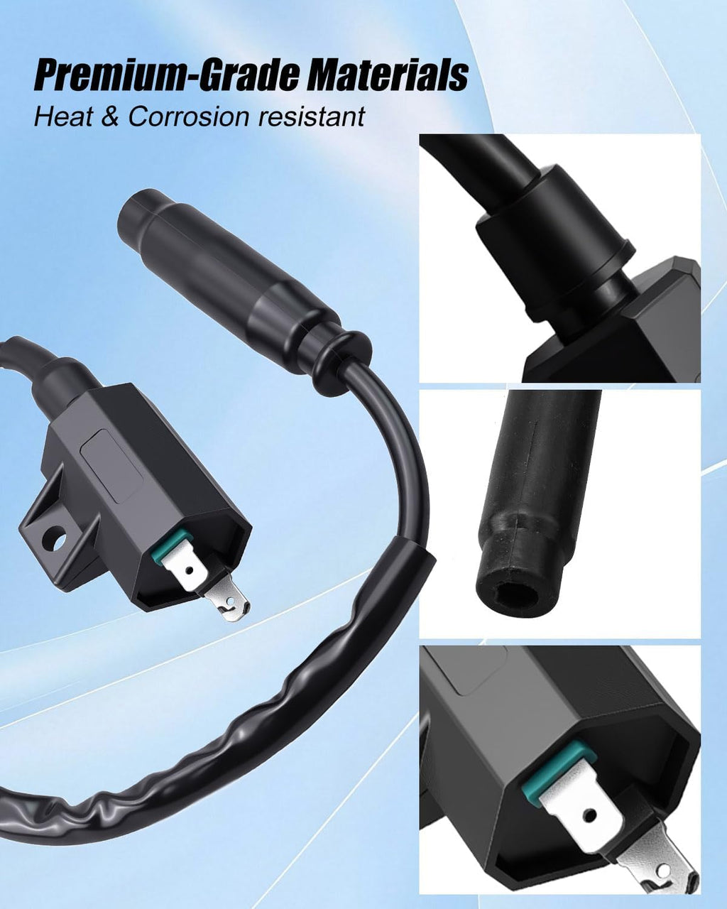 Ignition Coil and Spark Plug Fit for Kawasaki Brute Force 650 750 Prairie