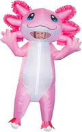 Inflatable Axolotl Costume for Kids Halloween Kid Blow Up Costume Deluxe Pink Costumes for Girls Boys Cosplay Party