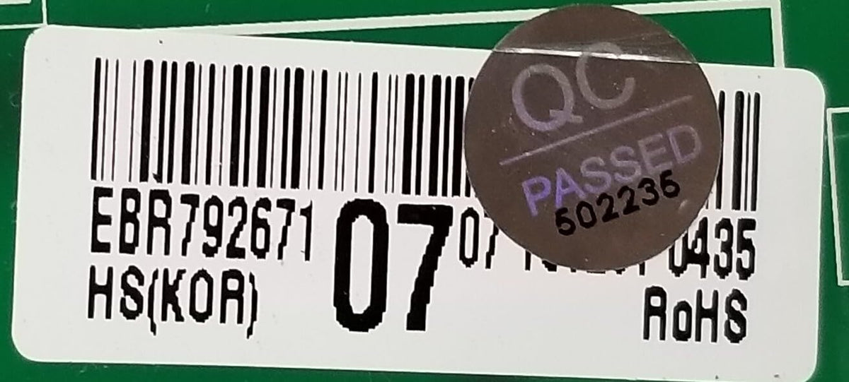 OEM Replacement for LG Refrigerator Control EBR79267107